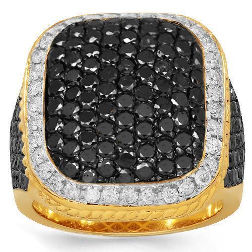 Thin Geo Ring w/Black Diamond, Sterling Silver | Men's Rings | Miansai
