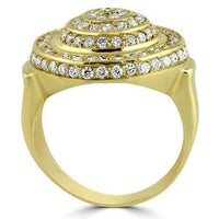 Thumbnail for 10K Solid Yellow Gold Mens Diamond Pinky Ring 1.50 Ctw