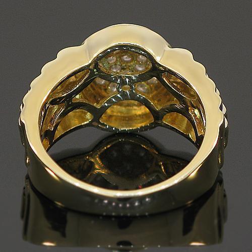 10K Yellow Gold Mens Diamond Pinky Ring 0.75 Ctw