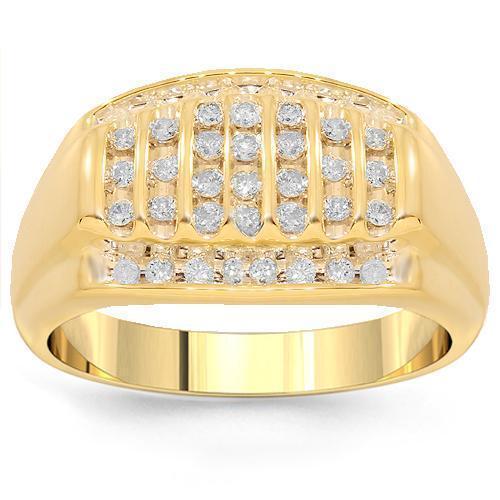 【AVALANCHE】 10k Gold ring 10K Yellow Gold Nugget Ring .5 Cwt. – Avianne Jewelers
