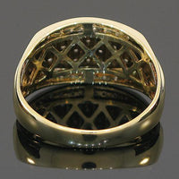 Thumbnail for 10K Yellow Solid Gold Channel Mens Diamond Ring 0.50 Ctw
