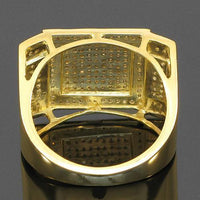 Thumbnail for 10K Yellow Solid Gold Mens Diamond Ring 0.57 Ctw