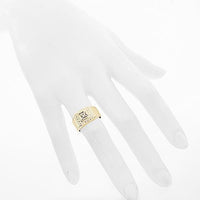 Thumbnail for 10K Yellow Solid Gold Mens Diamond Solitaire Pinky Ring 0.13 Ctw