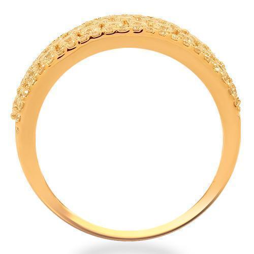 14K Solid Rose Gold Womens Diamond Cocktail Ring 1.12 Ctw
