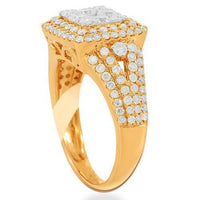 Thumbnail for 14K Solid Rose Gold Womens Diamond Cocktail Ring 1.40 Ctw