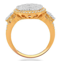 Thumbnail for 14K Solid Rose Gold Womens Diamond Cocktail Ring 1.92 Ctw