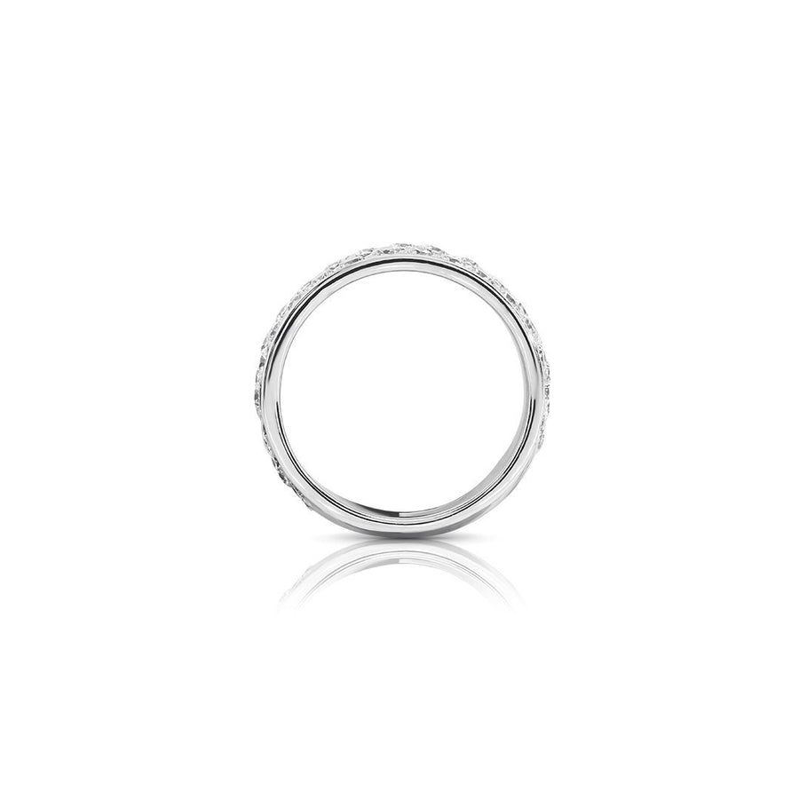 14K Solid White Gold Diamond Wedding Ring Band 2.50 Ctw