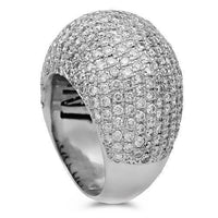 Thumbnail for 14K Solid White Gold Mens Diamond Pinky Ring 7.95 Ctw