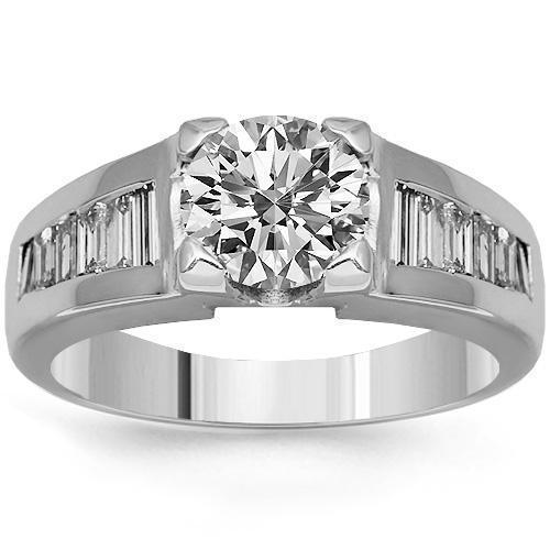 Overnight 14K White Gold Engagement Ring 50843-E-1-14KW | Gala Jewelers  Inc. | White Oak, PA