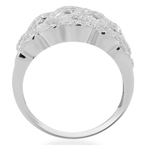 14K Solid White Gold Womens Diamond Cocktail Ring 1.53 Ctw