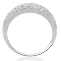 Thumbnail for 14K Solid White Gold Womens Diamond Cocktail Ring 2.58 Ctw