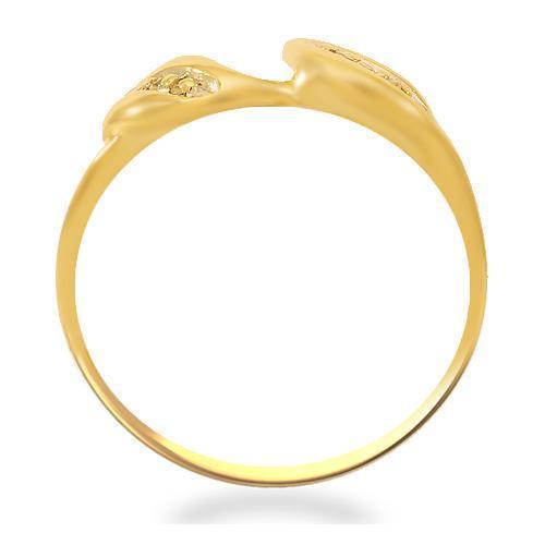 14K Solid Yellow Gold Diamond Bridal Ring Set 0.40 Ctw