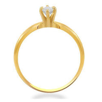 Thumbnail for 14K Solid Yellow Gold Diamond Bridal Ring Set 0.40 Ctw