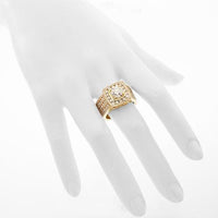 Thumbnail for 14K Solid Yellow Gold Mens Custom Diamond Ring 8.20 Ctw