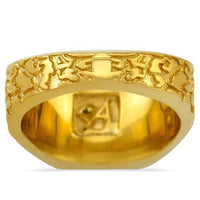 Thumbnail for 14K Solid Yellow Gold Mens Diamond Nugget Ring 2.50 Ctw