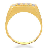Thumbnail for 14K Solid Yellow Gold Mens Diamond Pinky Ring 1.50 Ctw