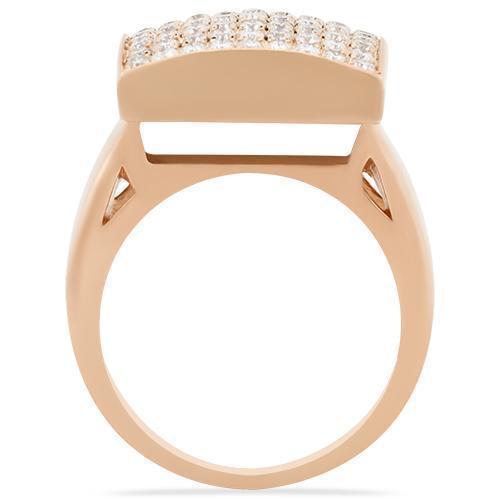 14K Solid Yellow Gold Mens Diamond Pinky Ring 1.95 Ctw