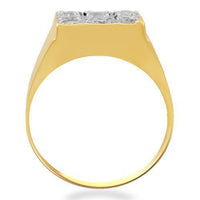 Thumbnail for 14K Solid Yellow Gold Mens Diamond Ring 1.35 Ctw