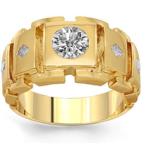 14K Lab Grown Diamond Semi Mount Men's Ring - Quality Gold