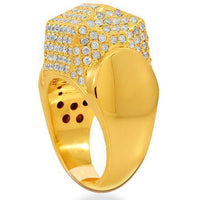 Thumbnail for 14K Solid Yellow Gold Mens Diamond Ring 3.50 Ctw