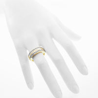 Thumbnail for 14K Solid Yellow Gold Mens Diamond Wedding Ring Band 0.96 Ctw