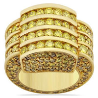 Thumbnail for 14k Solid Yellow Gold Mens Pinky Ring 9.5 Ctw