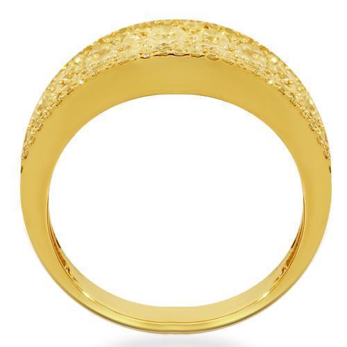 14K Solid Yellow Gold Womens Diamond Cocktail Ring 3.35 Ctw