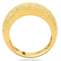 Thumbnail for 14K Solid Yellow Gold Womens Diamond Cocktail Ring 3.69 Ctw