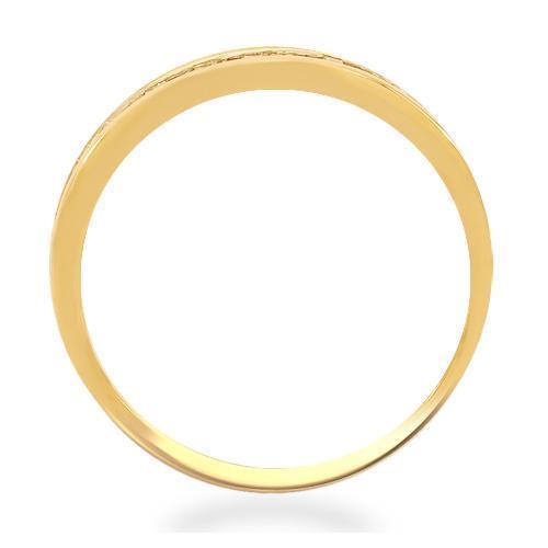 Yellow 14K Solid Yellow Gold Womens Diamond Wedding Band 0.75 Ctw