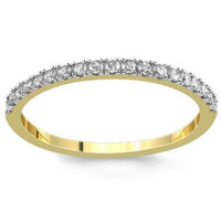 thumbnail image 2 of La Joya 1/6 CT TW Lab Created Diamond Band - 10k Yellow Gold Milgrain Wedding Ring With Yellow Sapphire - Size 6 2 of 12