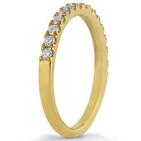 Thumbnail for 14K Solid Yellow Gold Womens Diamond Wedding Ring Band 0.50  Ctw