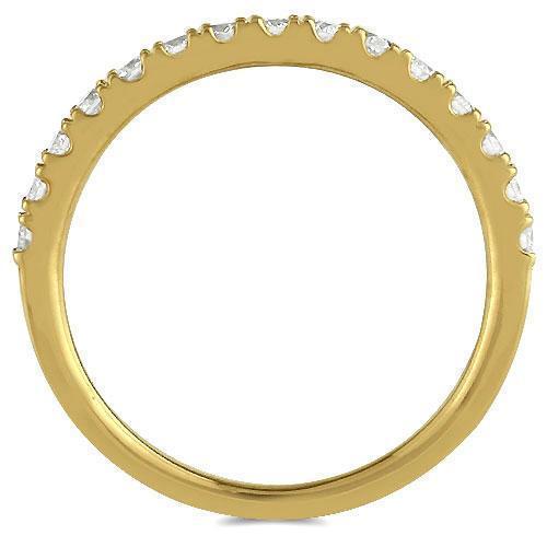 14K Solid Yellow Gold Womens Diamond Wedding Ring Band 0.50  Ctw