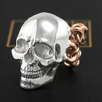 Thumbnail for 14k Two Tone Gold Skull Ring