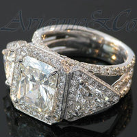 Thumbnail for 14K White Gold Custom Diamond Engagement Ring