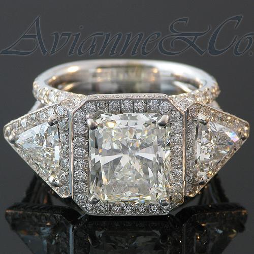 14K White Gold Custom Diamond Engagement Ring