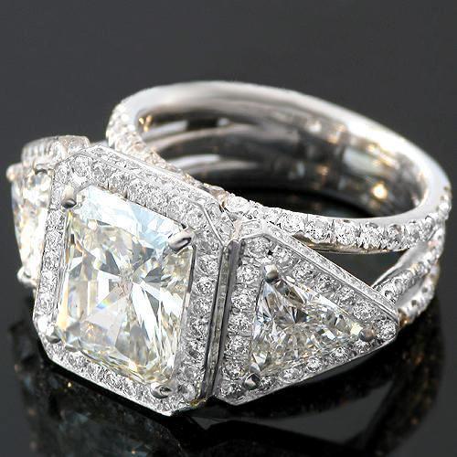 14K White Gold Custom Diamond Engagement Ring