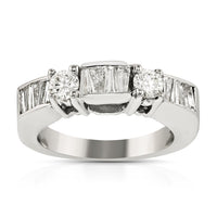 Thumbnail for 14K White Gold Diamond Bridal Ring Set 3.03 Ctw