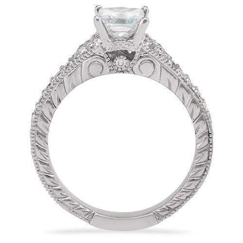 14k White Gold Diamond Engagement Ring 1.25ctw