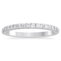 Thumbnail for White 14k White Gold Diamond Wedding Band 0.30ctw