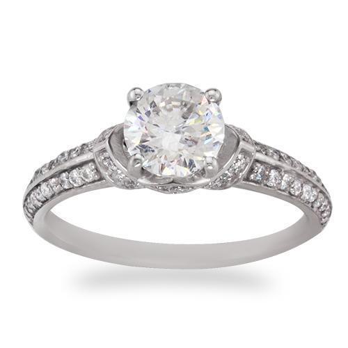 14k White Gold Engagement Ring 1.33ctw