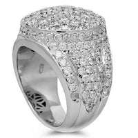 Thumbnail for 14K White Gold Mens Diamond Pinky Ring 4.50 Ctw