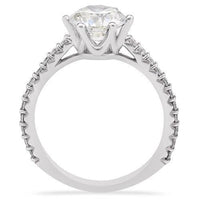 Thumbnail for 14k White Gold Round Diamond Engagement Ring 1.93ctw