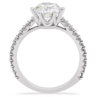Thumbnail for 14k White Gold Round Diamond Engagement Ring 1.93ctw