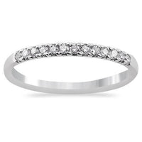 Thumbnail for 14K White Gold Single Row Diamond Band 0.21ctw