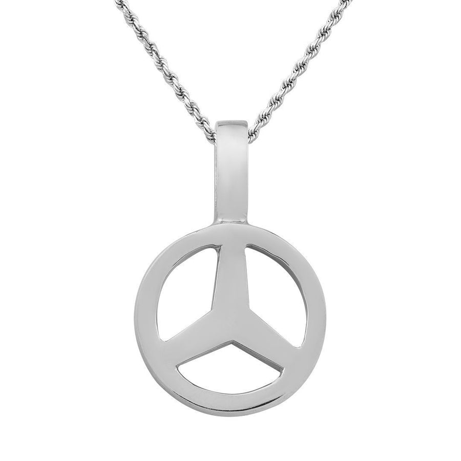 White 14K White Solid Gold Custom Diamond Pendant 1.59 Ctw