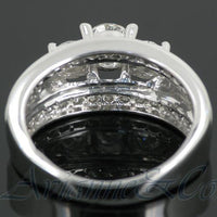 Thumbnail for 14K White Solid Gold Diamond Bridal Ring Set 1.60 Ctw