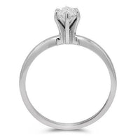 Thumbnail for 14K White Solid Gold Diamond Bridal Ring Set 1 Ctw