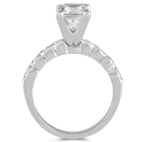 Thumbnail for 14K White Solid Gold Diamond Bridal Ring Set 3.03 Ctw