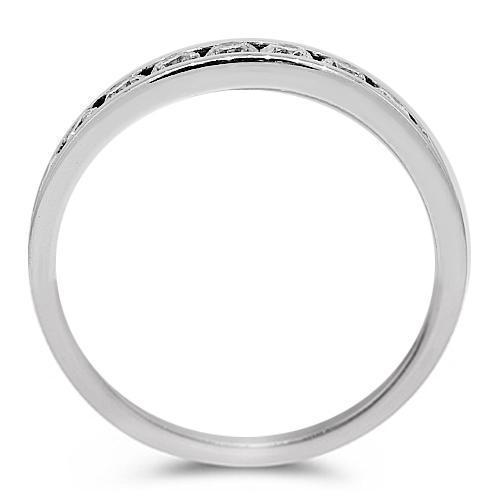 14K White Solid Gold Diamond Bridal Ring Set 3.48 Ctw