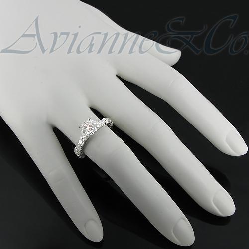 14K White Solid Gold Diamond Bridal Ring Set 8.52 Ctw